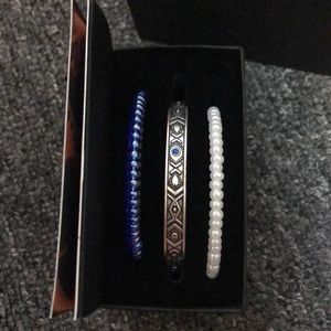 Alex and ani evil eye cuff set